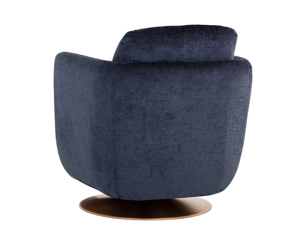 Gilley Swivel Lounge Chair Bergen Navy