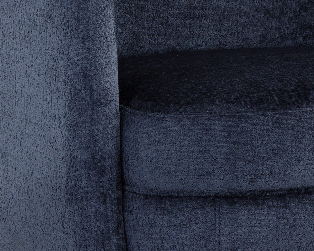 Gilley Swivel Lounge Chair - Bergen Navy - Central Designs