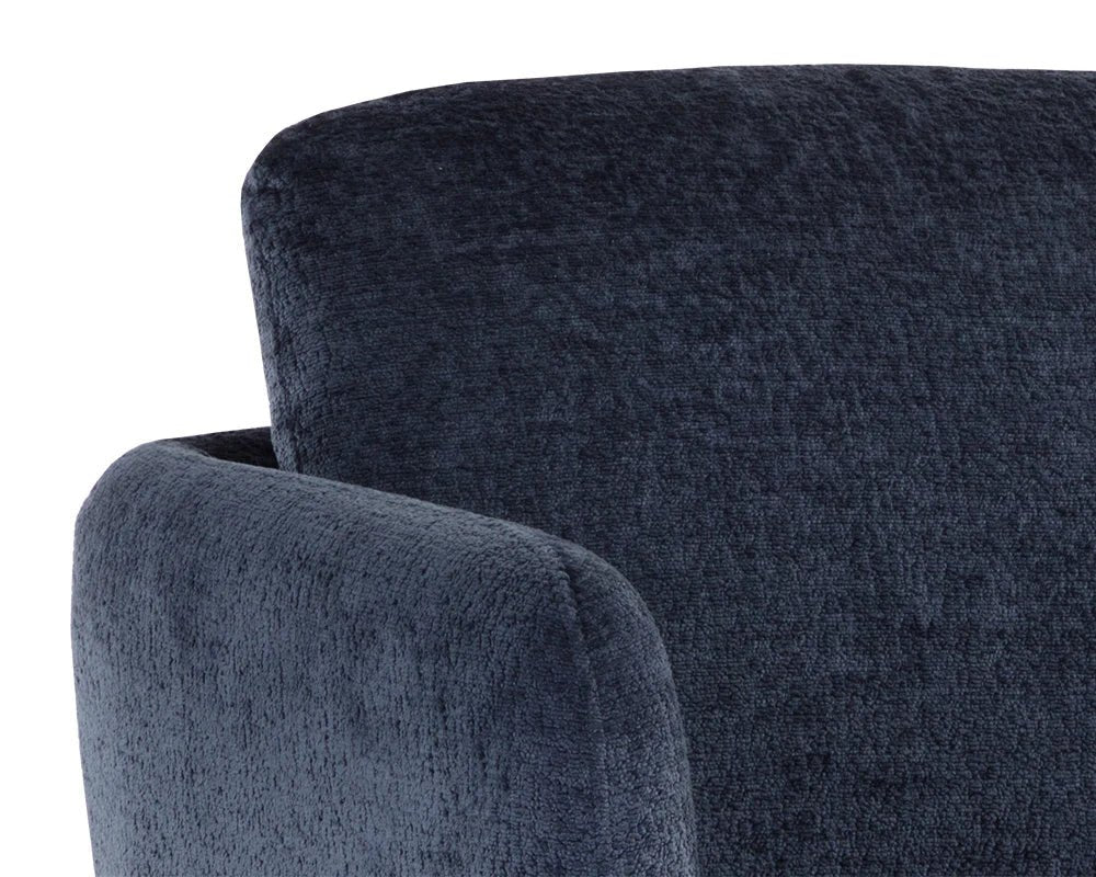 Gilley Swivel Lounge Chair - Bergen Navy - Central Designs