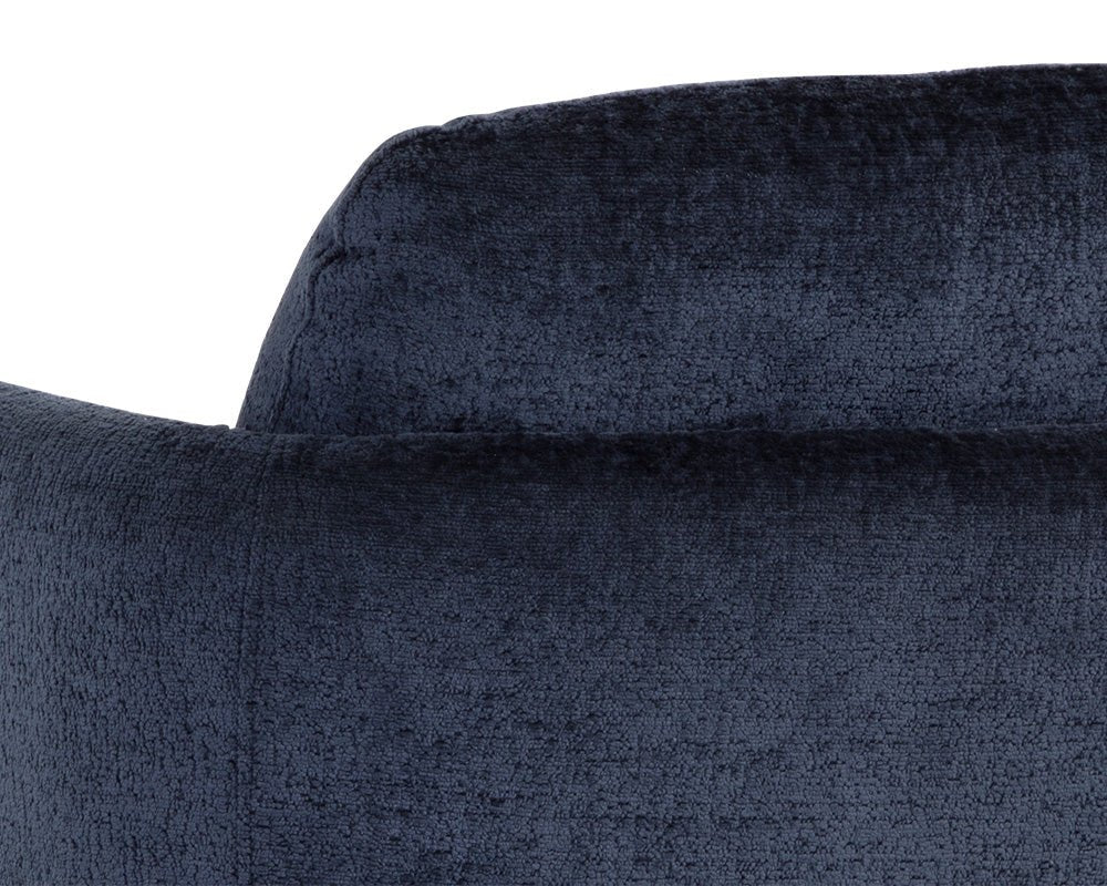 Gilley Swivel Lounge Chair - Bergen Navy - Central Designs