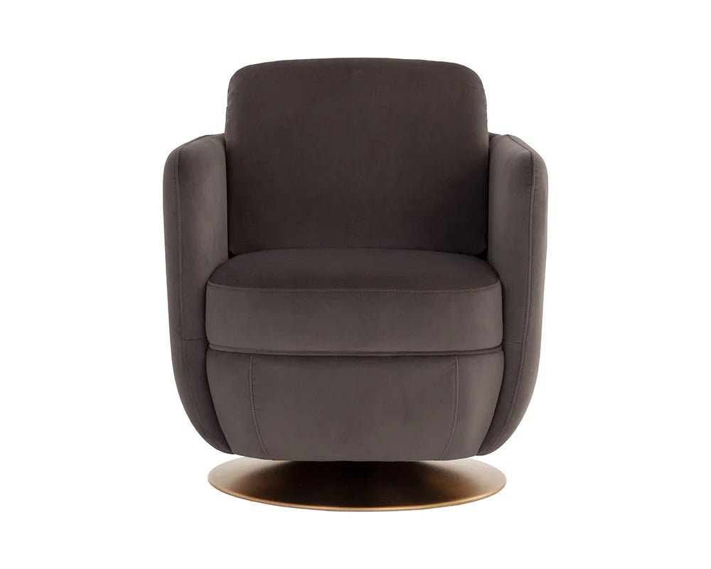 Gilley Swivel Lounge Chair - Meg Ash - Central Designs