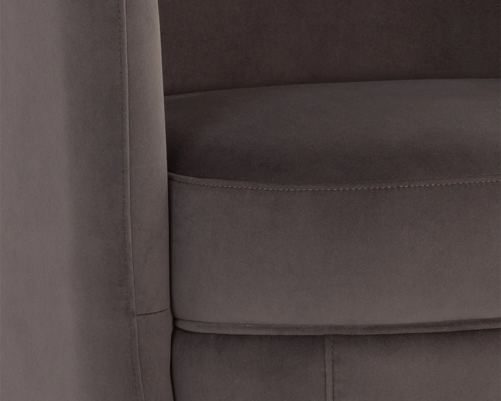 Gilley Swivel Lounge Chair - Meg Ash - Central Designs