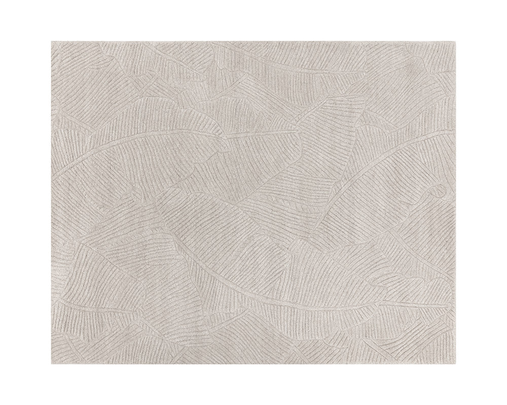 Calathea Hand - Tufted Rug - Oatmeal - 8' X 10' - Central Designs