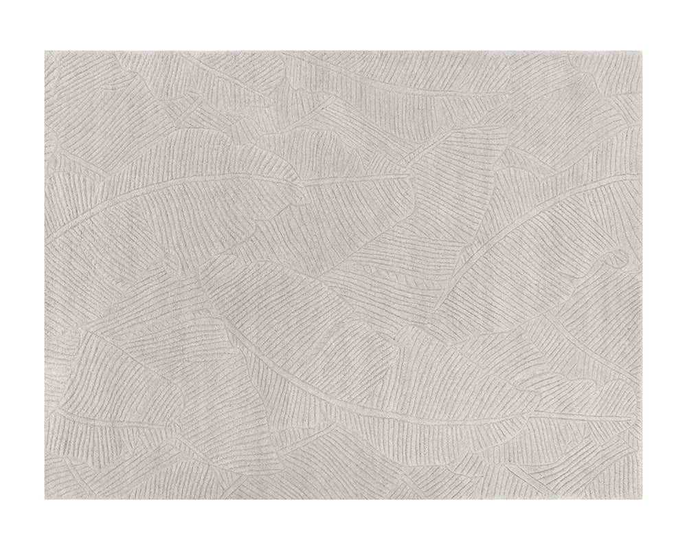 Calathea Hand - Tufted Rug - Oatmeal - 9' X 12' - Central Designs