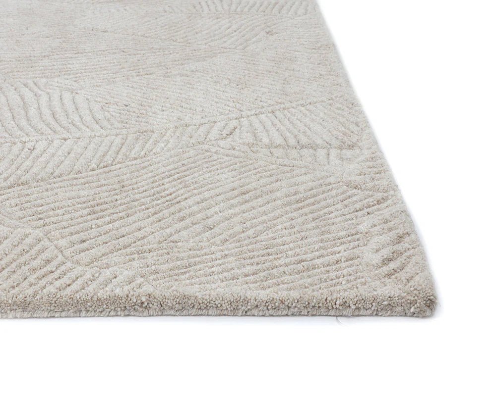 Calathea Hand - Tufted Rug - Oatmeal - 9' X 12' - Central Designs