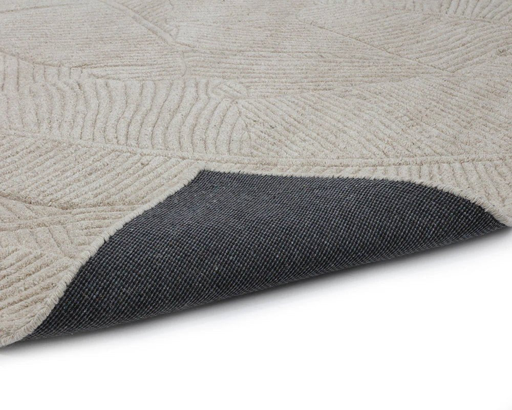 Calathea Hand - Tufted Rug - Oatmeal - 9' X 12' - Central Designs