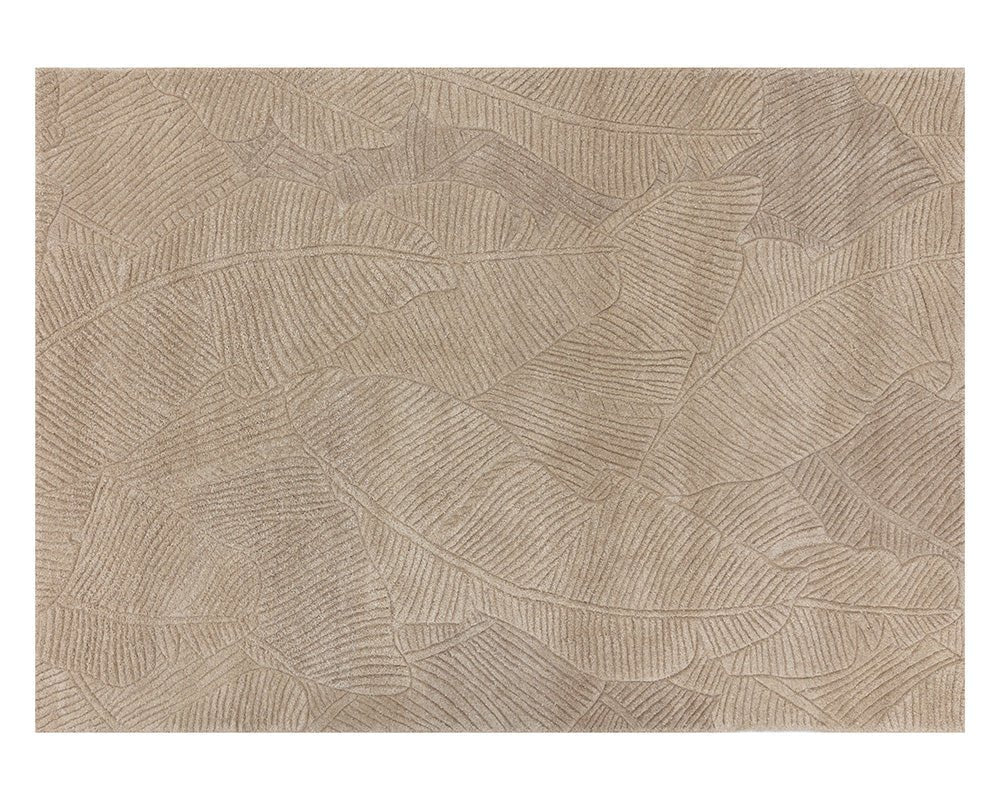 Calathea Hand - Tufted Rug - Sand - 10' X 14' - Central Designs