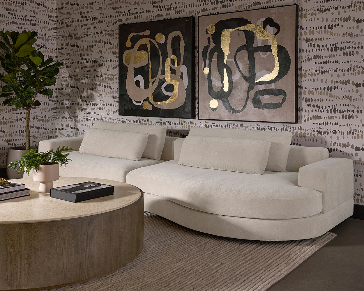 Deva Hand-Tufted Rug - Ivory - 6' X 9'