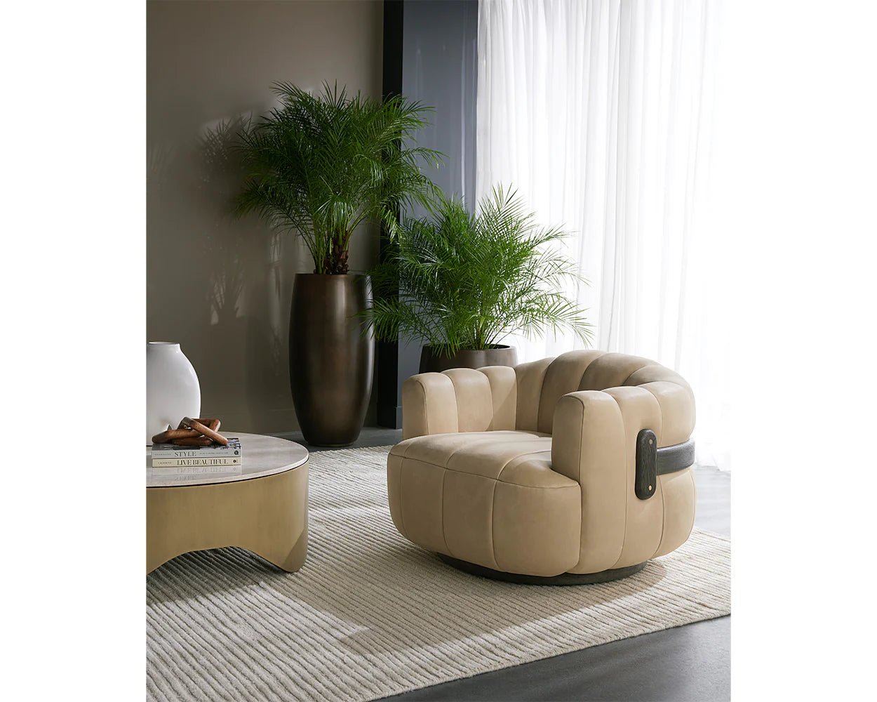 Deva Hand - Tufted Rug - Ivory - 10' X 14' - Central Designs