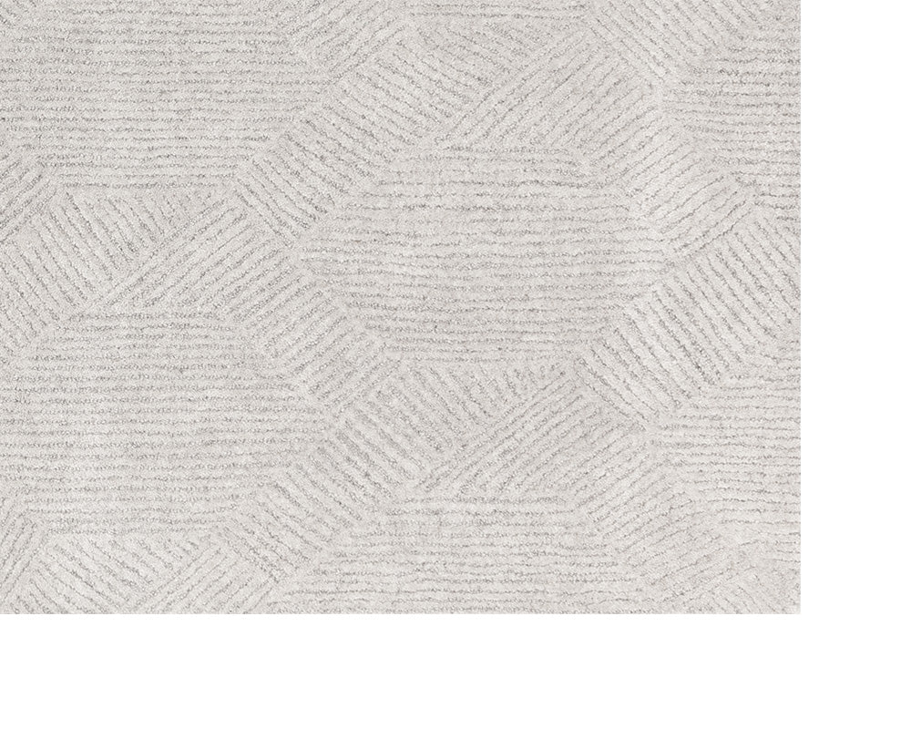 Calais Hand - Tufted Rug - Oatmeal / Grey - 6' X 9' - Central Designs
