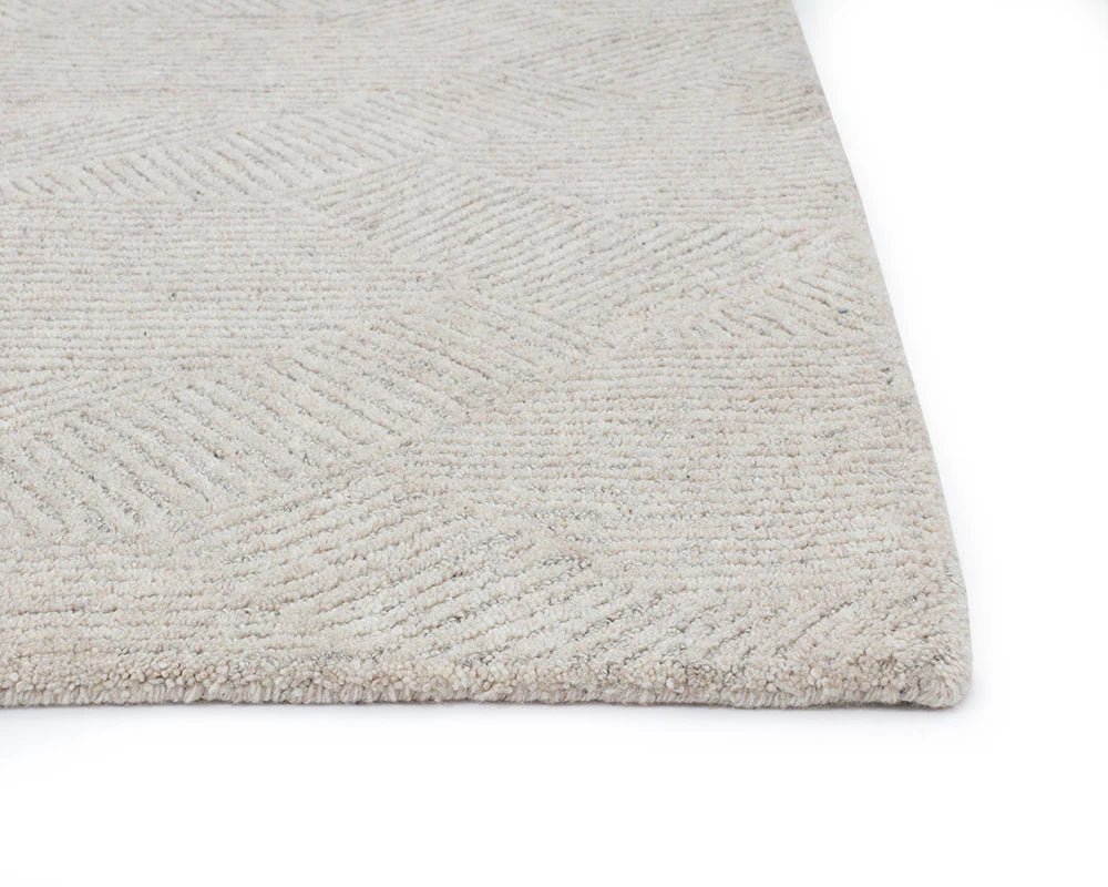 Calais Hand - Tufted Rug - Oatmeal / Grey - 9' X 12' - Central Designs