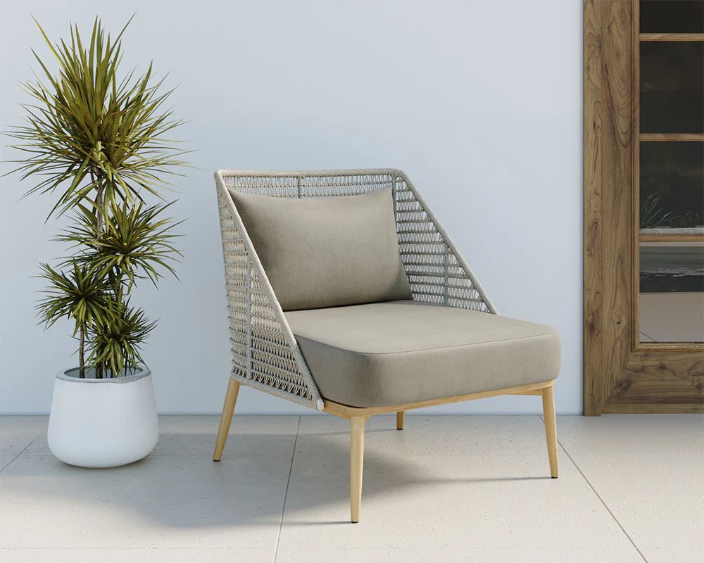 Andria Lounge Chair - Palazzo Taupe - Central Designs
