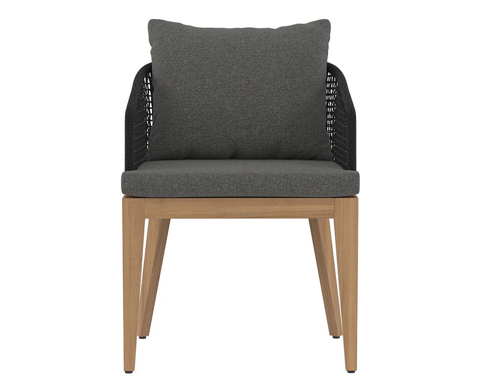 Capri Dining Armchair - Natural - Gracebay Grey - Central Designs
