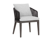 Capri Dining Armchair - Smoke Grey - Copacabana Marble - Central Designs