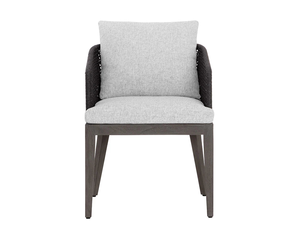Capri Dining Armchair - Smoke Grey - Copacabana Marble - Central Designs