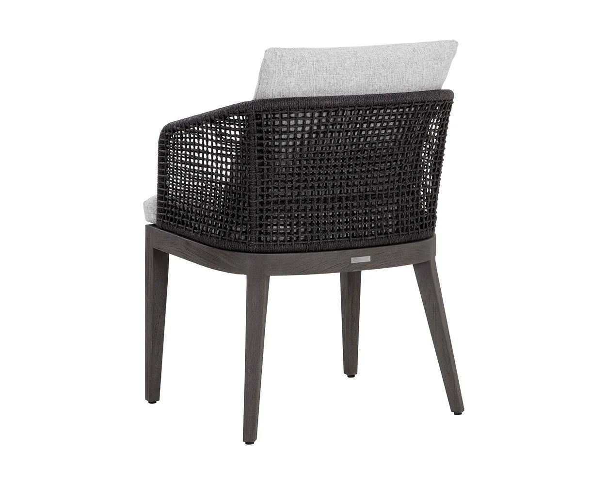Capri Dining Armchair - Smoke Grey - Copacabana Marble - Central Designs