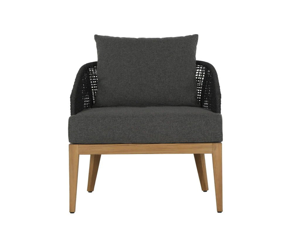 Capri Lounge Chair - Natural - Gracebay Grey - Central Designs