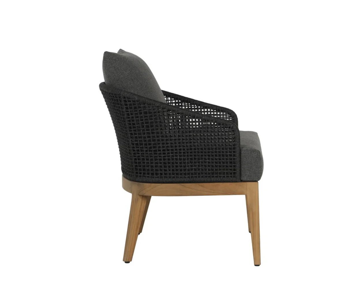 Capri Lounge Chair - Natural - Gracebay Grey - Central Designs