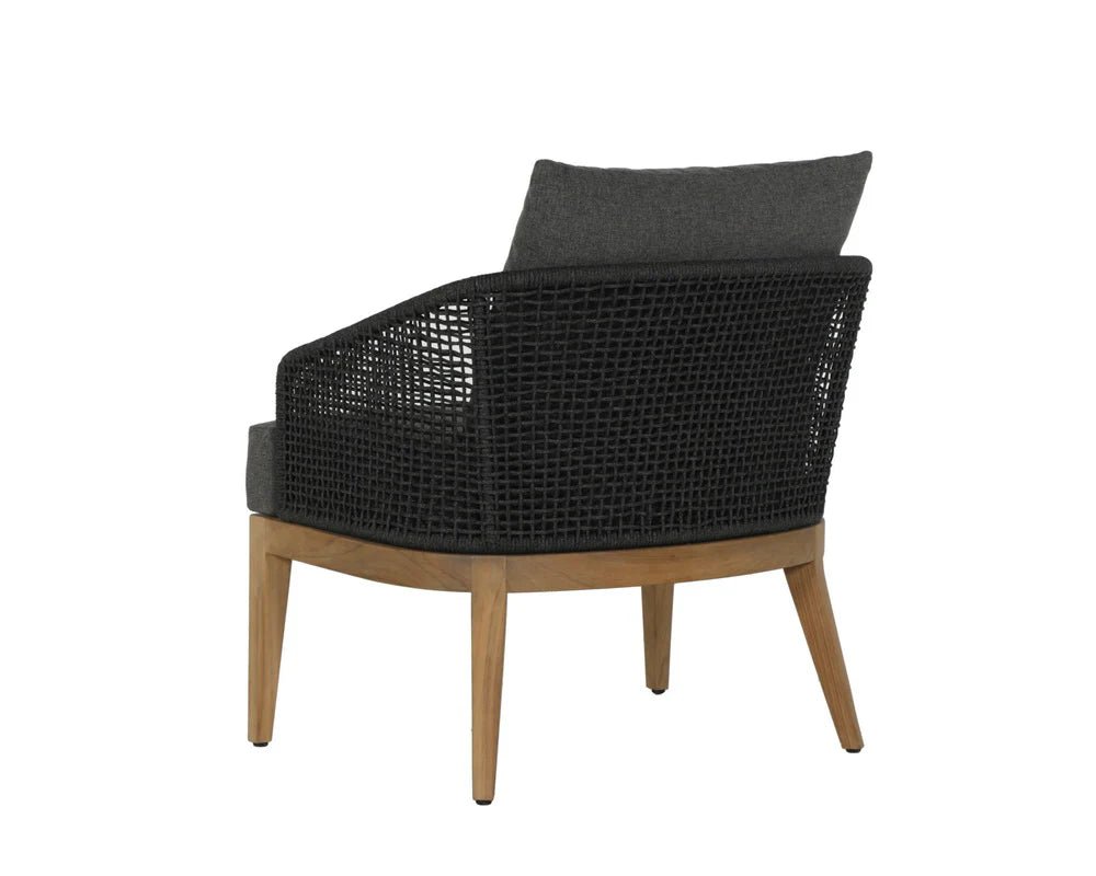 Capri Lounge Chair - Natural - Gracebay Grey - Central Designs