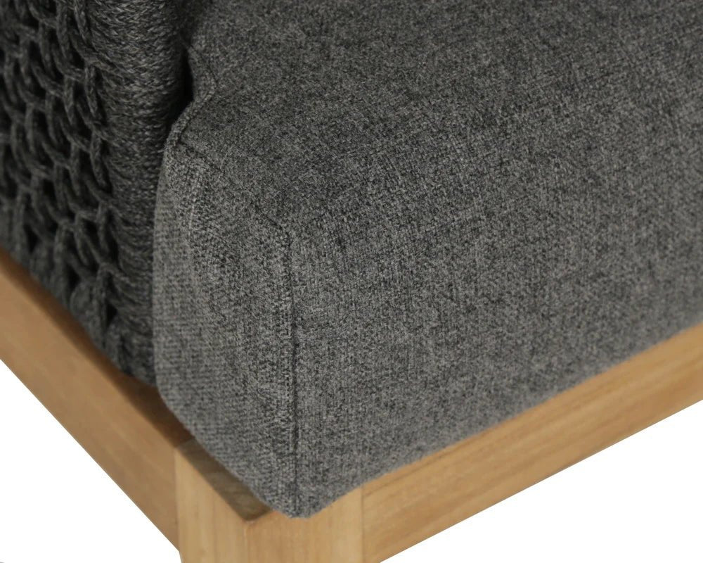 Capri Lounge Chair - Natural - Gracebay Grey - Central Designs