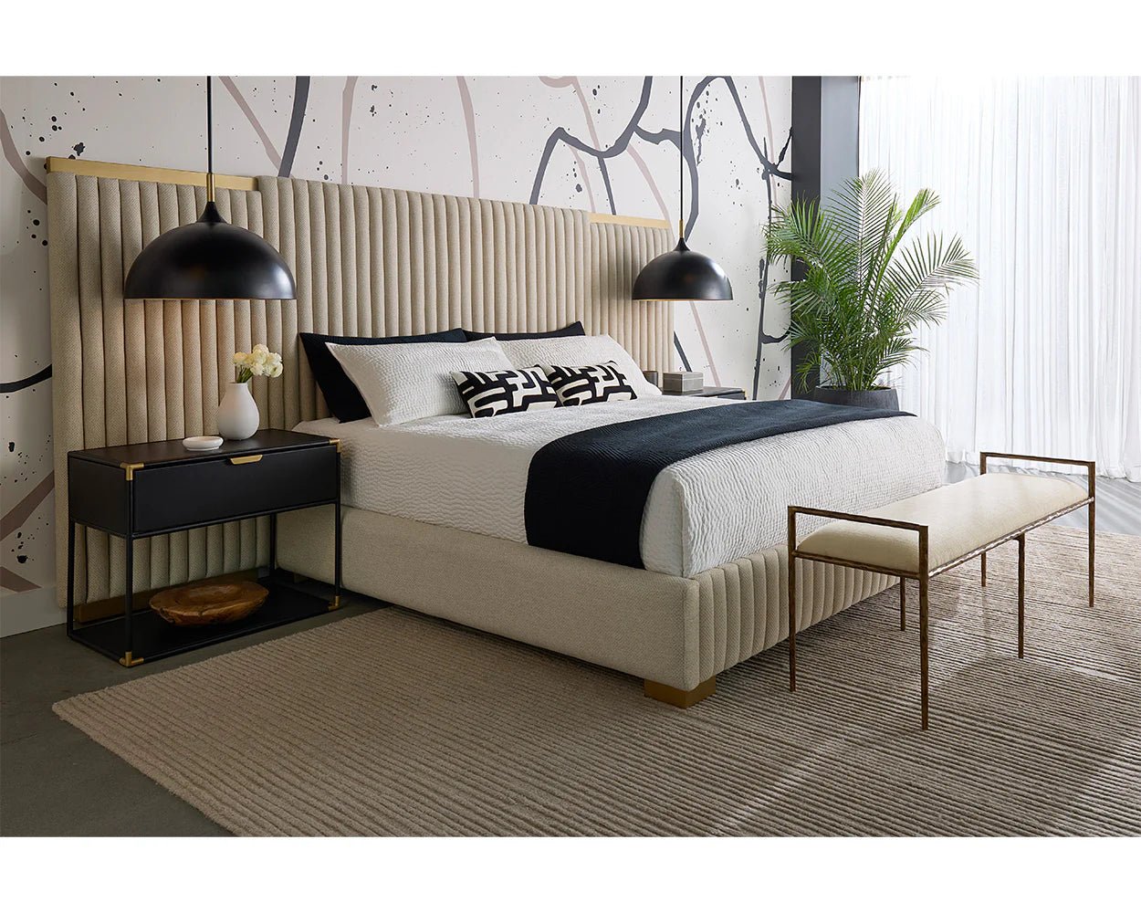 Esai Bench - Zenith Alabaster - Central Designs