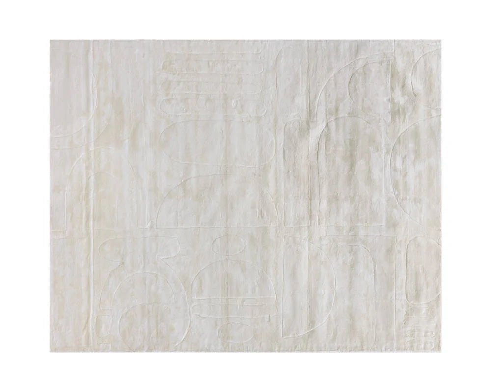 Caruso Hand - Loomed Rug - Cream / Ivory - 8' X 10' - Central Designs