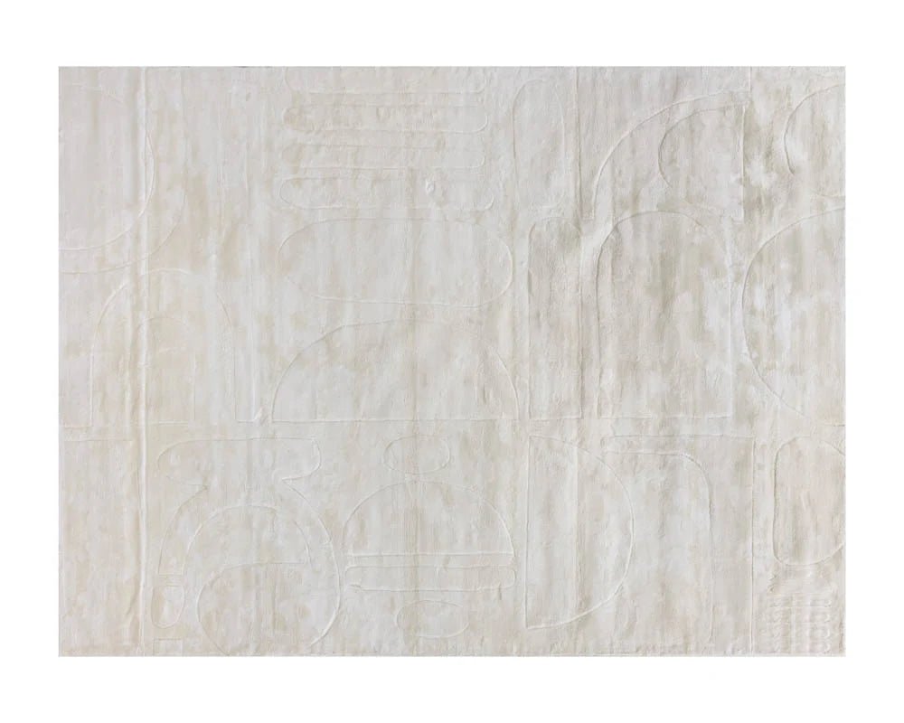 Caruso Hand - Loomed Rug - Cream / Ivory - 9' X 12' - Central Designs