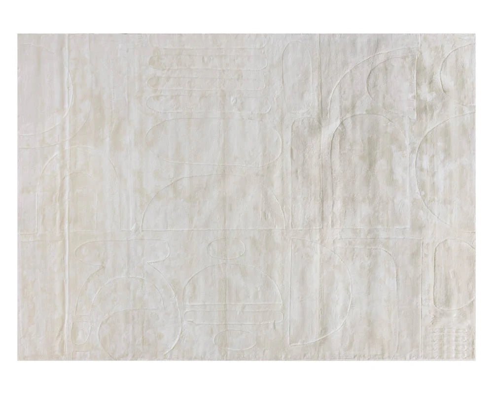 Caruso Hand - Loomed Rug - Cream / Ivory - 10' X 14' - Central Designs
