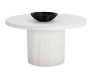 Nicolette Dining Table - White - 55" - Central Designs