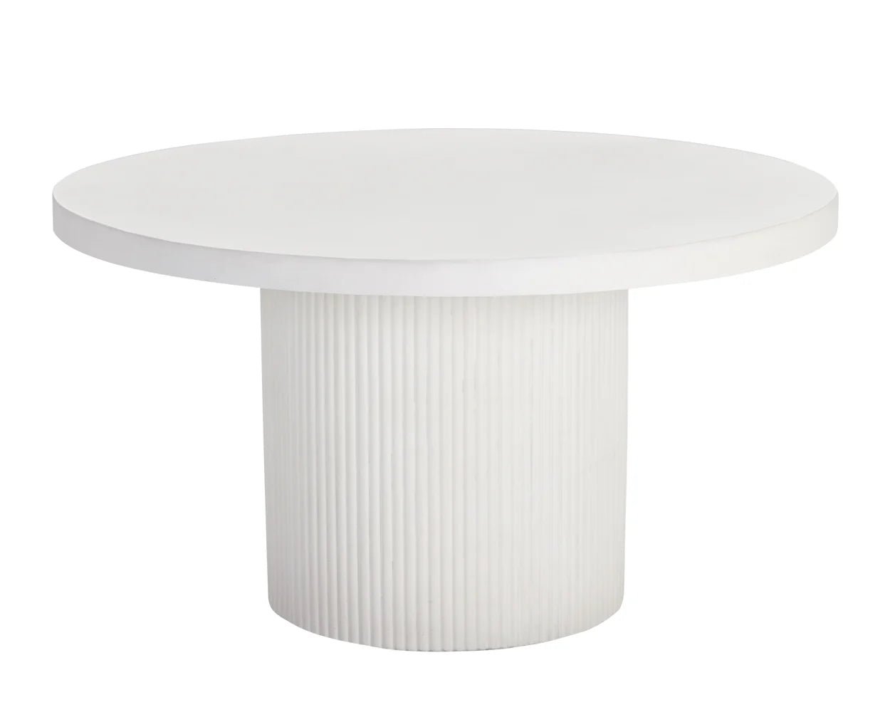 Nicolette Dining Table - White - 55" - Central Designs