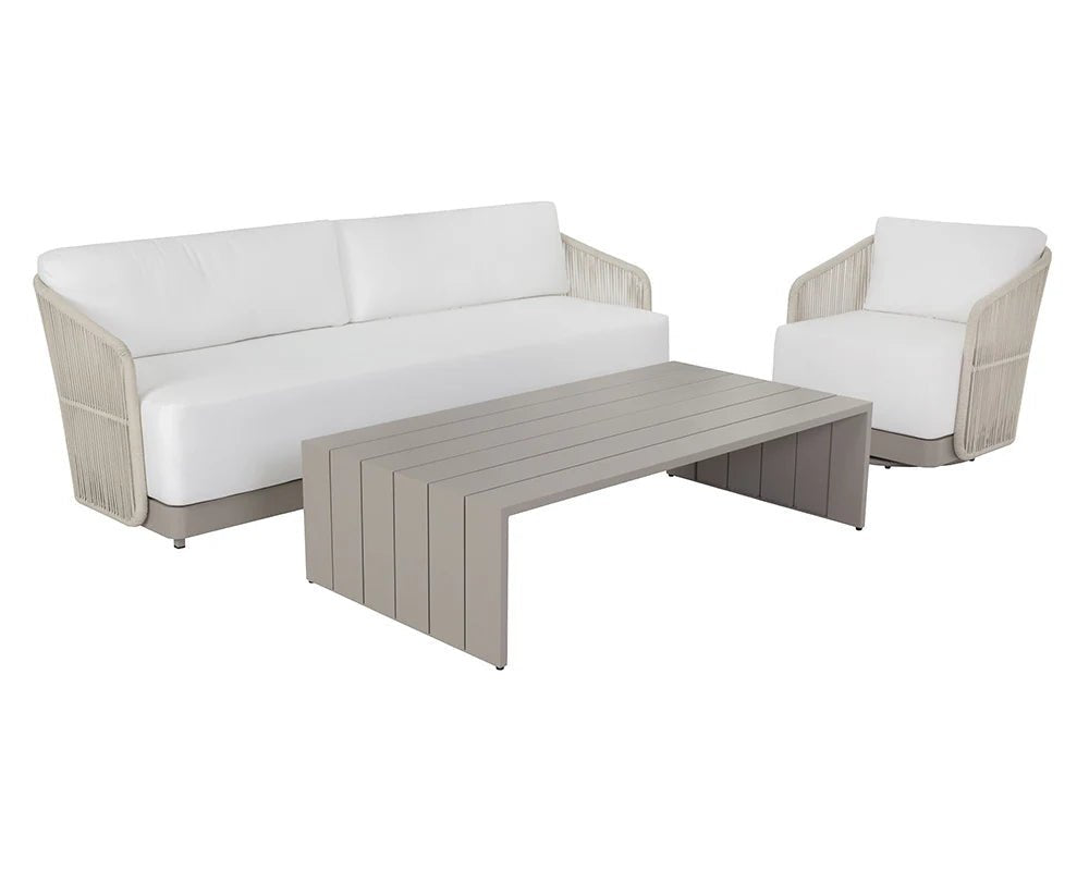 Allariz Sofa - Greige - Stinson White - Central Designs