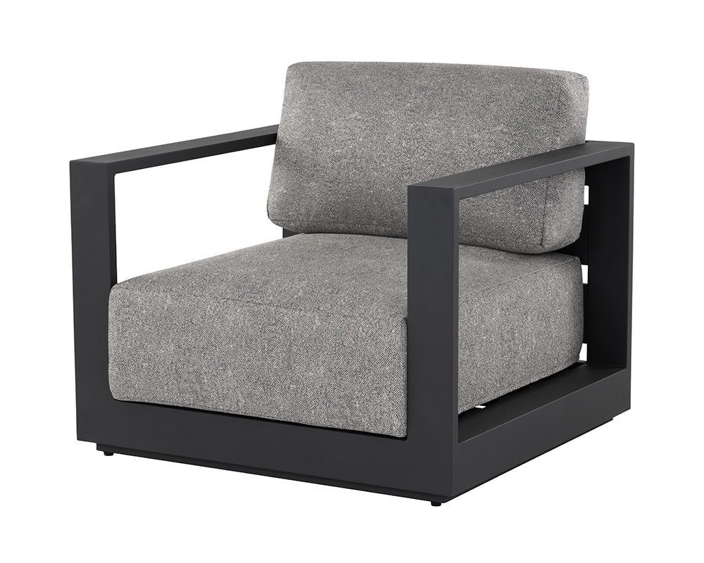 Tavira Armchair - Charcoal - Lanikai Salt And Pepper - Central Designs