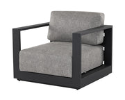 Tavira Armchair - Charcoal - Lanikai Salt And Pepper - Central Designs