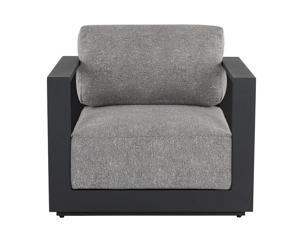 Tavira Armchair - Charcoal - Lanikai Salt And Pepper - Central Designs