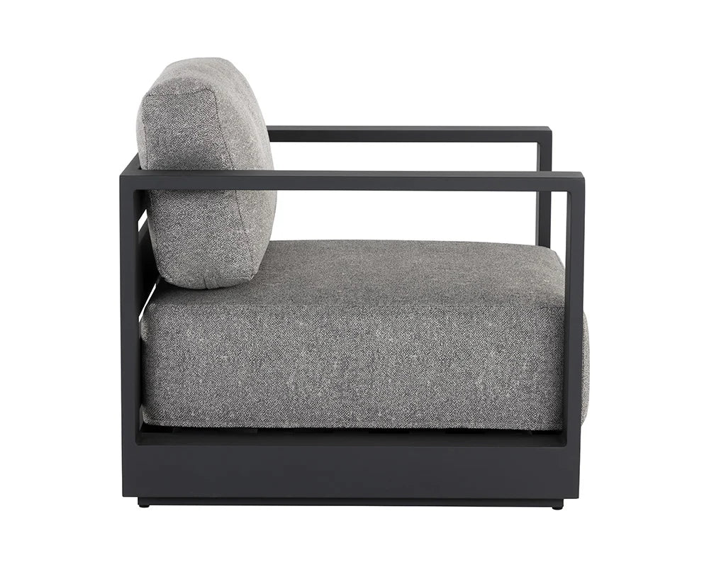 Tavira Armchair - Charcoal - Lanikai Salt And Pepper - Central Designs