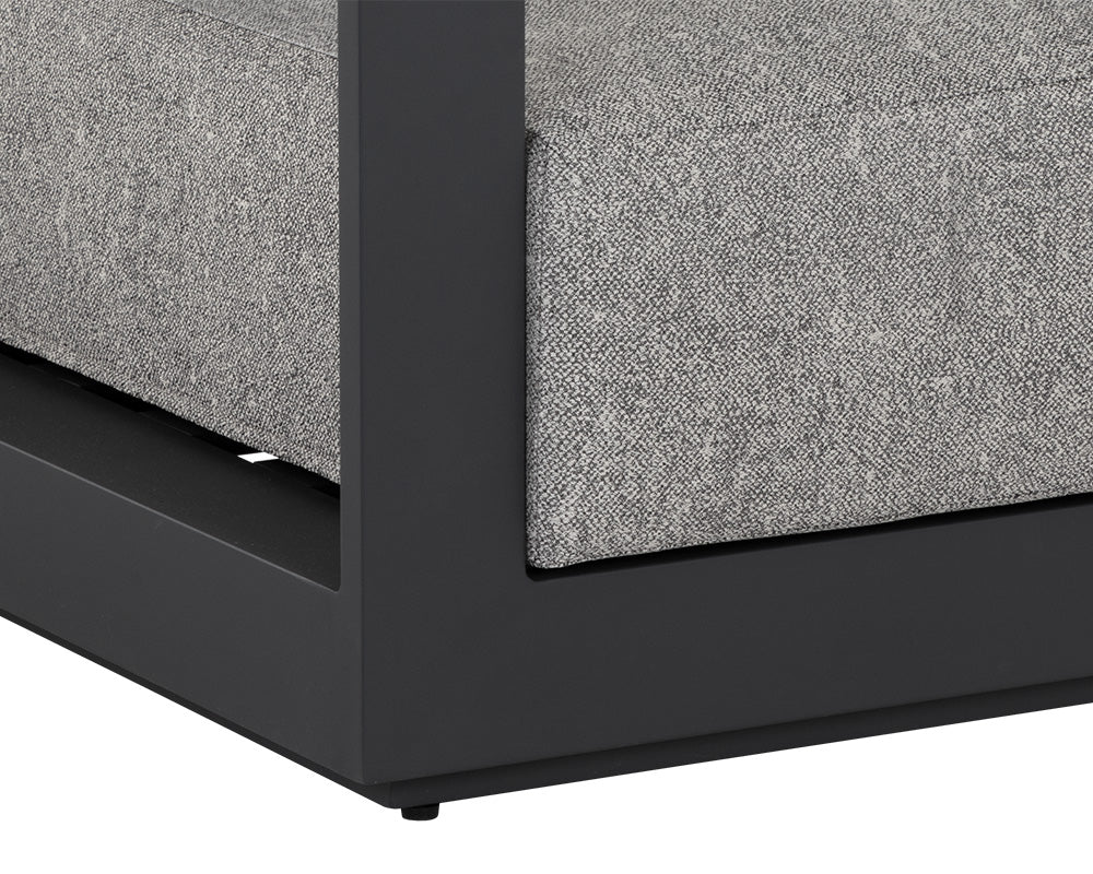 Tavira Armchair - Charcoal - Lanikai Salt And Pepper - Central Designs