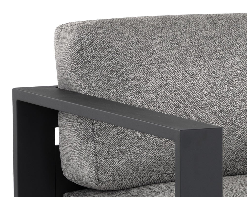 Tavira Armchair - Charcoal - Lanikai Salt And Pepper - Central Designs