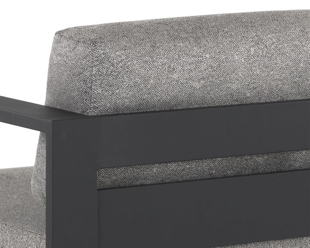 Tavira Armchair - Charcoal - Lanikai Salt And Pepper - Central Designs
