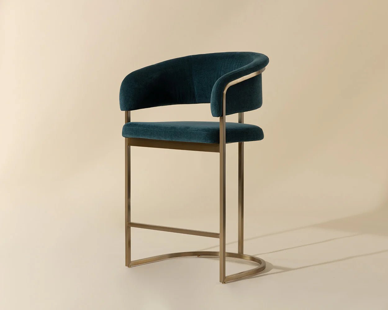 Marris Counter Stool - Gold - Danny Teal - Central Designs