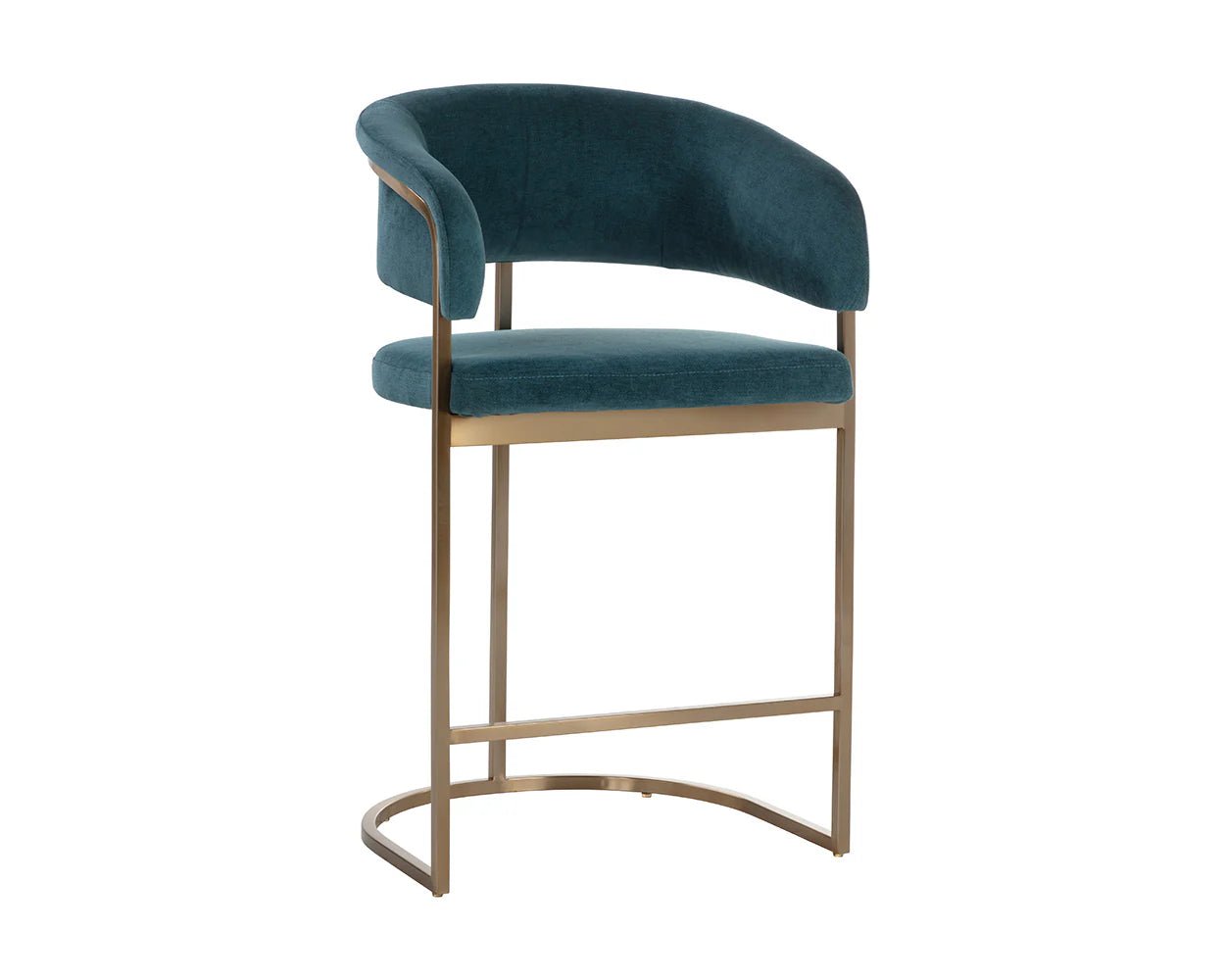 Marris Counter Stool - Gold - Danny Teal - Central Designs