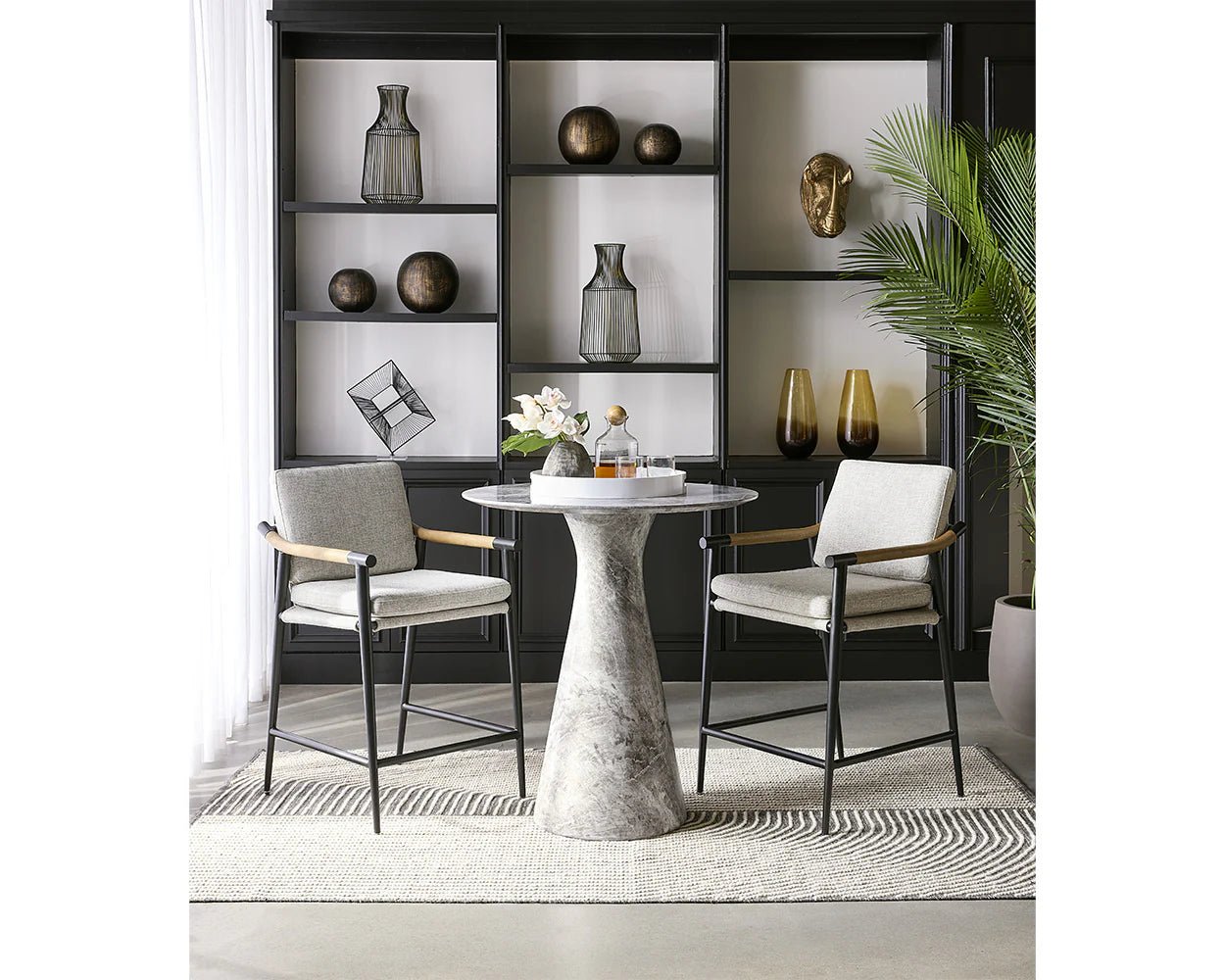 Meadow Counter Stool - Vault Fog - Central Designs