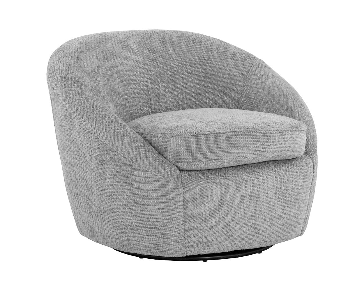 Bliss Swivel Lounge Chair  Husky Grey