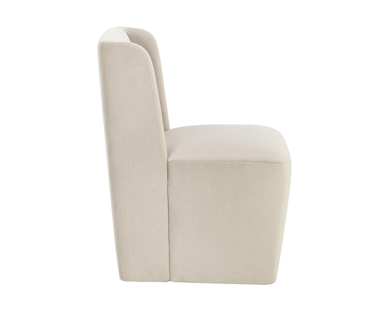 Amita Wheeled Dining Chair - Piccolo Prosecco - Central Designs