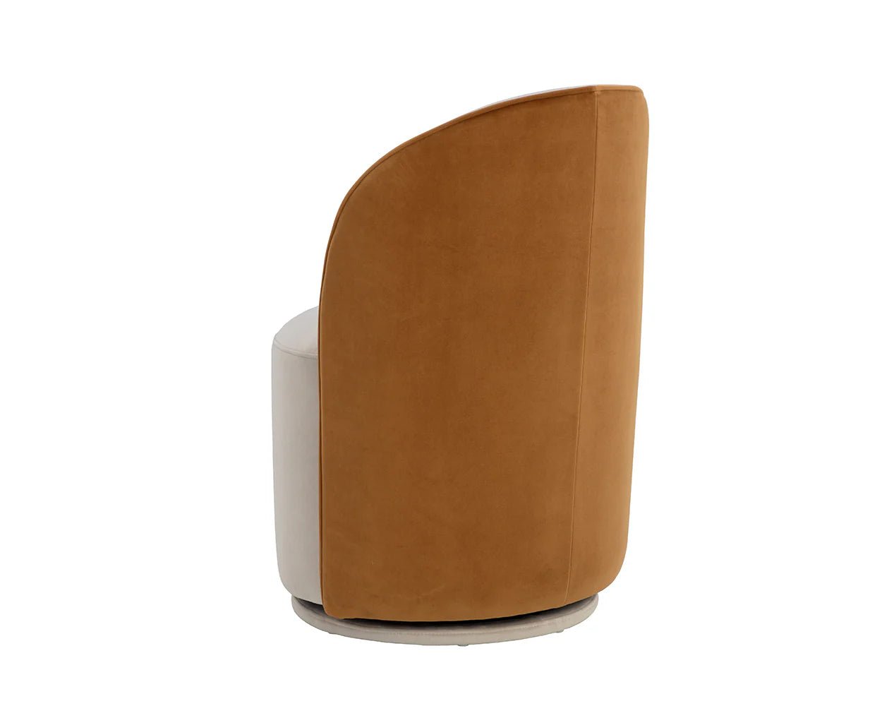 Cavoli Swivel Dining Chair - Meg Taupe / Meg Gold - Central Designs