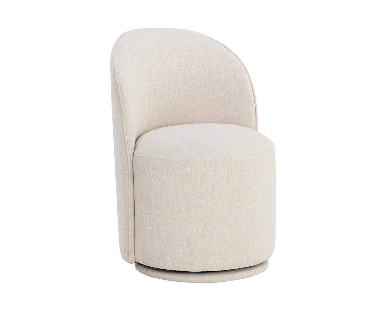 Cavoli Swivel Dining Chair - Effie Linen - Central Designs
