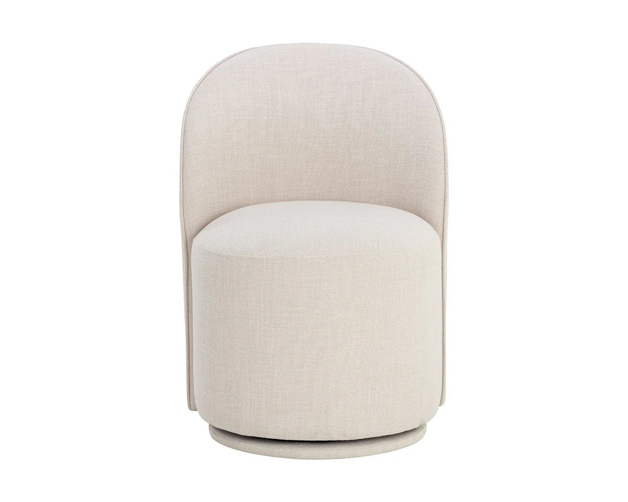 Cavoli Swivel Dining Chair - Effie Linen - Central Designs