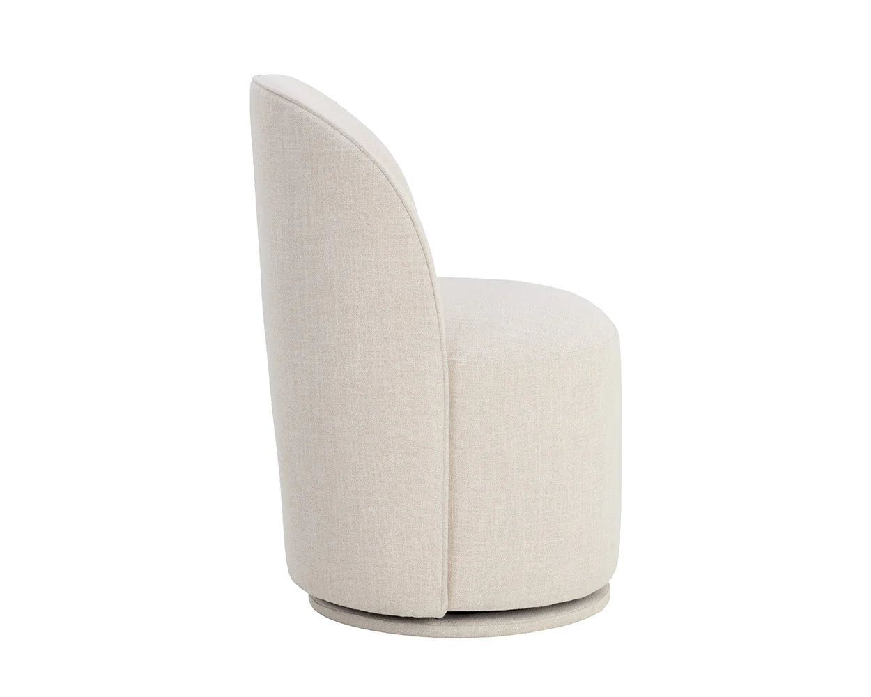 Cavoli Swivel Dining Chair - Effie Linen - Central Designs
