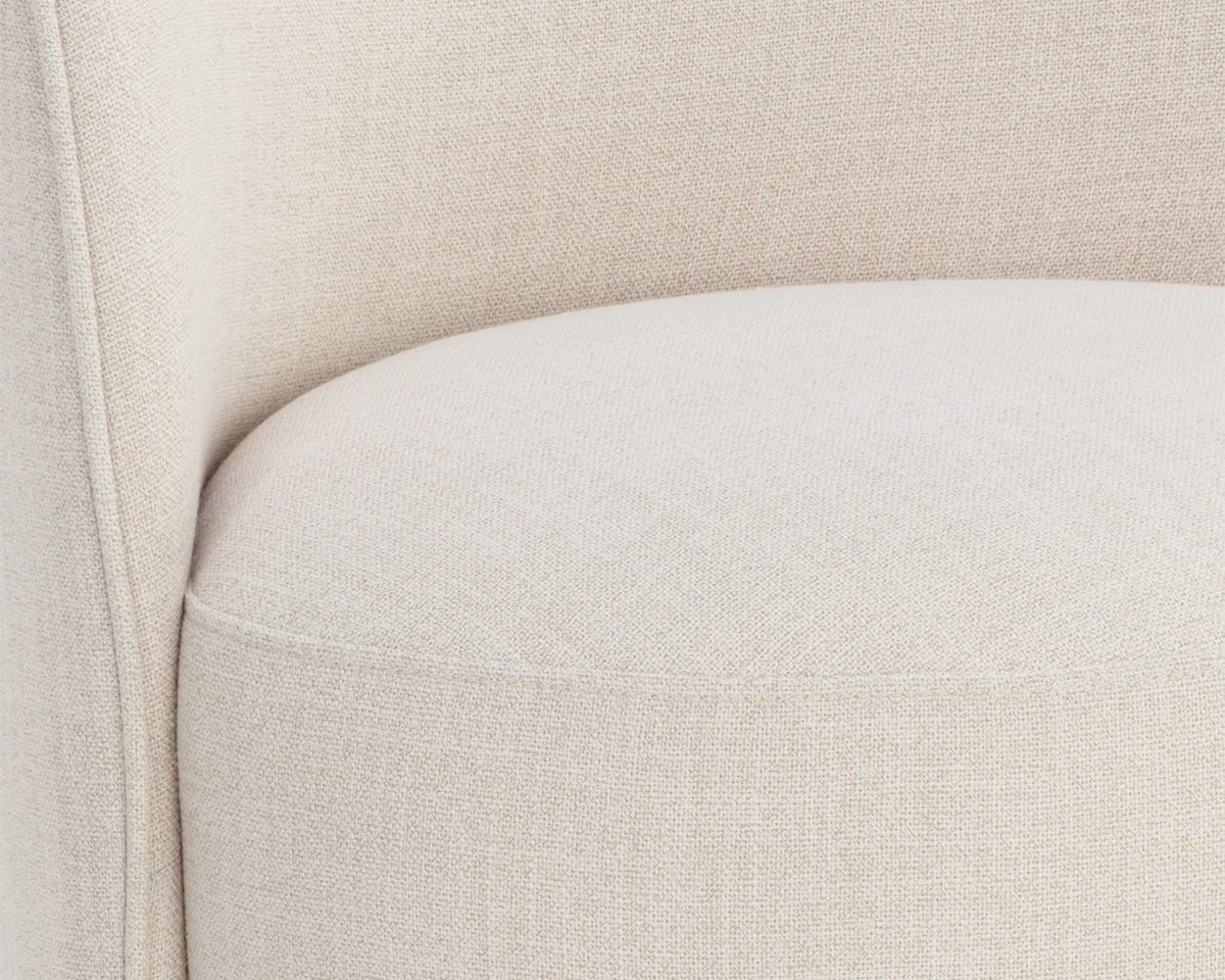 Cavoli Swivel Dining Chair - Effie Linen - Central Designs