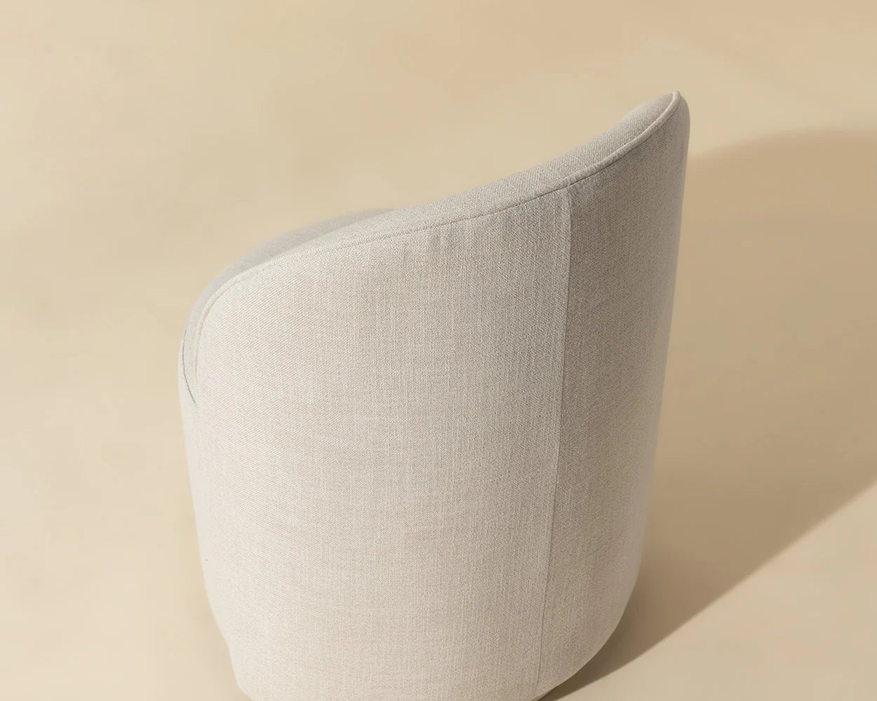 Cavoli Swivel Dining Chair - Effie Linen - Central Designs