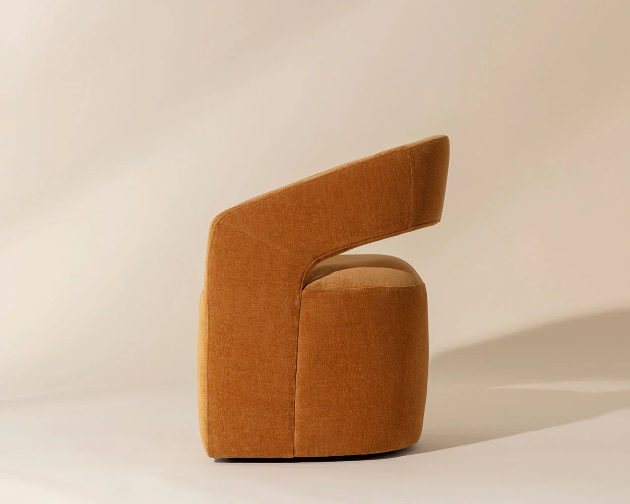 Lloret Wheeled Dining Armchair - Danny Amber - Central Designs